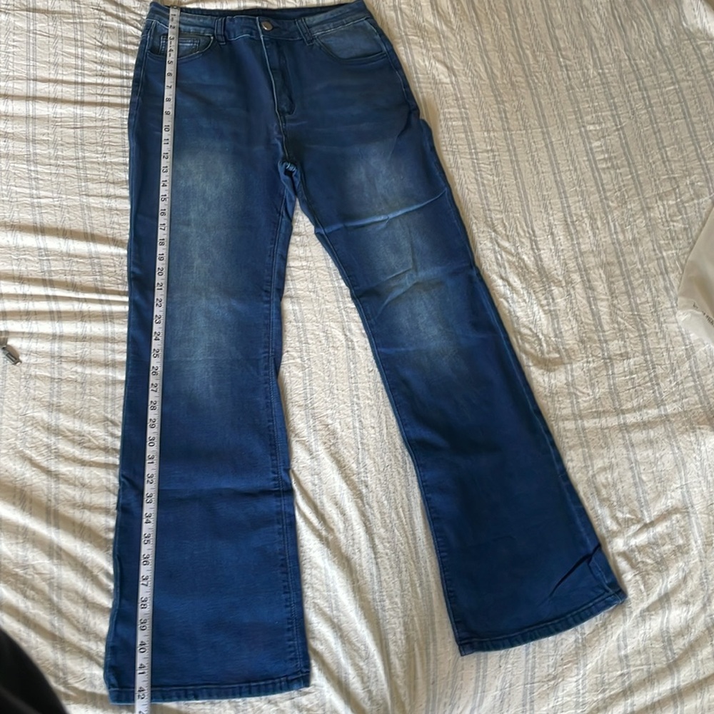WOMENS FADED FLARED PANTS - Picture 7 of 7